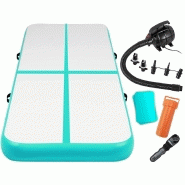 TAPIS DE GYMNASTIQUE GONFLABLE POMPE À AIR ET KIT DE RÉPARATION AIRTRACK TAPIS DE SOL PISTE DE YOGA 4X1 M VERT 01_0000009 TAPIS DE GYMNASTIQUE GONFLABLE POMPE À AIR ET KIT DE RÉPARATION AIRTRACK TAPIS DE SOL PISTE DE YOGA 4X1 M VERT 01_0000009
