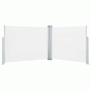 VidaXL Auvent latéral rétractable Crème 140 x 1000 cm Modèle Boréal Stella - beige 48485