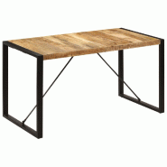 VidaXL Table à manger 140x70x75 cm Bois de manguier massif Modèle Zenith Select Plus - Bois massif 247420