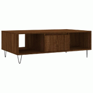 VidaXL Table basse chêne marron 104x60x35 cm bois d'ingénierie Modèle Outdoor Zenith Prime - 827091