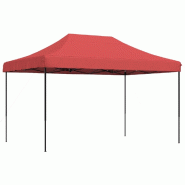 VidaXL Tente de réception pliable escamotable bordeaux 440x292x315 cm Modèle AbriMaison 321 - rouge 4004963