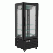 Vitrine de pâtisserie 4 faces vitrée noir 1950 - P7450.0845
