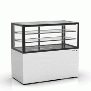Vitrine neutre INTEGRA sur base - 1200 mm - 3 niveaux - H1100 mm - IN120/50-110N | Sayl Barcelona