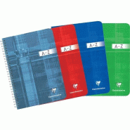 Clairefontaine Lot de 5 Répertoire Metric 148x210, 180p./90 feuilles 90 g/m² reliure intégrale, quadrillé 5x5 - bleu 8549C