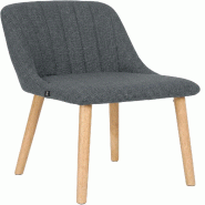 CLP Chaise de salle a manger Arie en tissu Tissu HBT: 82x49x56 cm Gris clair - gris textile 327579