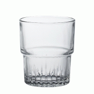 Duralex 1013AC04A0111 Verre à boire empilable, verre à eau, verre à jus de fruits, 160ml, verre, transparent, 4 pièces - transparent verre 1013AC0