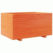 Helloshop26 - Jardinière bac lit surélevé plantes fleurs terrasse jardin cire 90 x 60 x 49,5 cm bois de pin massif marron 02_0038523 - 3000217716265