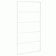 Helloshop26 - Porte-serviette support mural support de stockage de salle de bain cintre à serviettes maison intérieur blanc 116 cm 02_0001641 - 3000