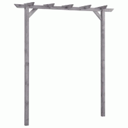 Pergola de jardin Gris 200x40x205 cm Bois de pin imprégné Modèle Atlas Chic - 313567