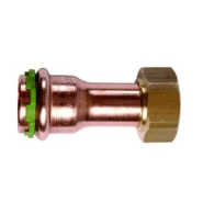 Douille à écrou prisonnier f/f - cuivre à sertir - f/f 22-g1 1/2_0