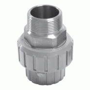 Union mixte PVC-C femelle à coller - inox fileté PN 16 - D 40x1"1/4