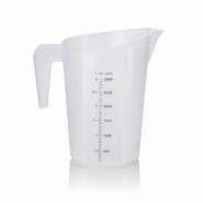 Gobelet gradué, Ø 19 cm, 3 l, avec échelle de 100 ml, en polypropylène - Was Germany - 4044925150361 Gobelet gradué, Ø 19 cm, 3 l, avec échelle de 100 ml, en polypropylène - Was Germany - 4044925150361