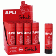 Apli Lot de 12 Bâton de colle blanche, 40 g - 8410782121473
