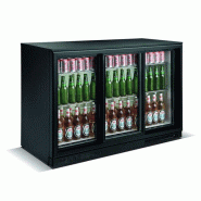 Arrieres bar professionnel 3 portes coulissantse capacité de 338 l - PTSC3E90BS
