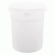 Bac alimentaire 18L Ø31,4x37,8cm polyéthylène blanc