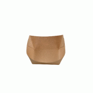 Betik Ecoline – 1500 unités – Barquette rectangulaire carton kraft – 16 x 12,5 x 4,5 cm 375 ml - marron en carton 1010602