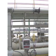 Débitmètre à ultrasons non intrusif en poste fixe pour les gaz Débitmètre à ultrasons non intrusif en poste fixe pour les gaz