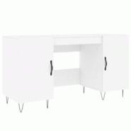 Helloshop26 - Bureau table poste de travail meuble d'ordinateur informatique étude 140 x 50 x 75 cm bois d'ingénierie blanc 02_0023518 - 3000214363288 Helloshop26 - Bureau table poste de travail meuble d'ordinateur informatique étude 140 x 50 x 75 cm bois d'ingénierie blanc 02_0023518 - 3000214363288