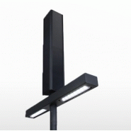 Lampadaire urbain solaire Sun Boulevard Duo - LED - acier galvanisé thermolaqué - 5.5 m - double tête lumineuse_1