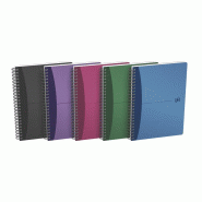 Oxford Office Cahier Urban Mix A5 - Couverture polypro - Reliure intégrale - Ligné - 100 pages - Compatible SCRIBZEE® - Coloris Assortis - 30201200
