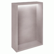 Présentoir Cage béton avec LED 38,4x14,5x56cm