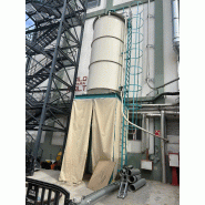 Silo en acier 17.000 litres sur structure avec cellules de charge