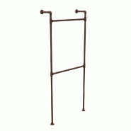 Structure Urban L90xP27,5xH240cm double penderie - tube Ø34,5mm - rouille - Système tubulaire modulable et configurable Structure Urban L90xP27,5xH240cm double penderie - tube Ø34,5mm - rouille - Système tubulaire modulable et configurable