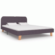 VidaXL Cadre de lit sans matelas taupe tissu 180x200 cm Modèle Yervelis - 280890