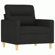 VidaXL Fauteuil Noir 60 cm Tissu Modèle Quervelorix - Matériau naturel 359223