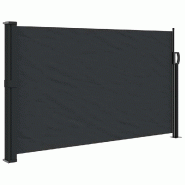Auvent latéral rétractable noir 120x500 cm Modèle Brise Riviera - 4004399