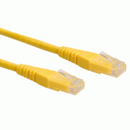 Cordon ROLINE Cat.6 (Classe E) UTP, jaune, 2 m Cordon ROLINE Cat.6 (Classe E) UTP, jaune, 2 m