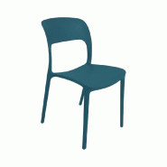 Ensemble de 2 chaises Noemi de Sicignano en polypropylène, 80 x 48 x 42 cm, bleu turquoise - bleu plastique polypropylène 8053632017290