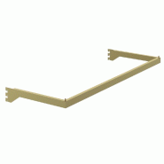 Guidon de penderie rectangulaire - section 30x15mm L90cm - or