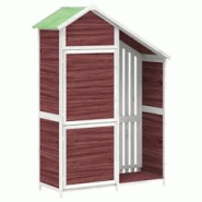 Helloshop26 - Abri de jardin cabane cabanon maison de stockage remise extérieur hangar outils robuste moka 120 x 53,5 x 170 cm bois 02_0022426 - 3000 Helloshop26 - Abri de jardin cabane cabanon maison de stockage remise extérieur hangar outils robuste moka 120 x 53,5 x 170 cm bois 02_0022426 - 3000