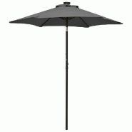 Helloshop26 - Parasol avec lumières led anthracite 200 x 211 cm aluminium 02_0008089 - 3000433047761