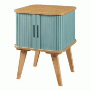 Helloshop26 - Table d'appoint bambou 59 x 45 x 45 cm naturel bleu 03_0010969 - bleu Bambou 3000225507657
