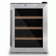 Les Petits Champs CAVS12 - cave de service 12 bouteilles pose libre - argenté inox CAVS12 Les Petits Champs CAVS12 - cave de service 12 bouteilles pose libre - argenté inox CAVS12