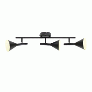 Nordlux Plafonnier Kelvis 3-Spot Métal Noir ,  H. 25 - IP20 - GU10 /   Intérieur - noir métal 5704924027321