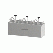 Pompe à sauce triple bac GN 1/6 2,5 L | Casselin - CPSN3