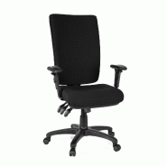 Siège bureau / Siège de direction ZENIT HIGH, noir hjh OFFICE - noir polyester 702100