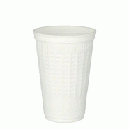Starpak 1250 gobelets isothermes, PP 0,25 l Ø 7,8 cm · 11 cm blancs - blanc plastique polypropylène 89672