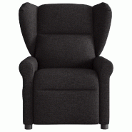 VidaXL Fauteuil de massage inclinable Noir Tissu Modèle Querlonora - 8721158336743