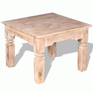 VidaXL Table basse Bois d'acacia 60x60x45 cm Modèle Atlas Line - 244052XL