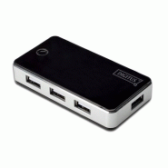 DIGITUS DA-70222 HUB & CONCENTRATEUR 480 MBIT/S NOIR, ARGENT DIGITUS DA-70222 HUB & CONCENTRATEUR 480 MBIT/S NOIR, ARGENT