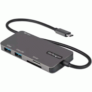 Adaptateur Multiport USB-C - USB Type C vers HDMI 4K, Alimentation 100W Passthrough, SD/MicroSD, Hub