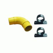 Angle 90 ° pour Angle pour butée de parking avec support