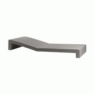 Chaise longue design JUT - gris