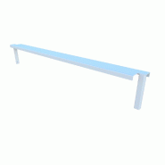 Chapeau de tête de gondole GP25 blanc 9003 133x6x3 cm