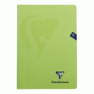 Clairefontaine Lot de 10 Cahier Mimesys A4, 80p./40 feuilles 90 g/m² piquées, coloris assortis (6), quadr. 5x5 + marge - 3329683031222