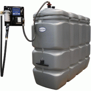 Cuve stockage fuel 2 000 litres en PEHD avec pompe 50 l/min - RENSON - 141288